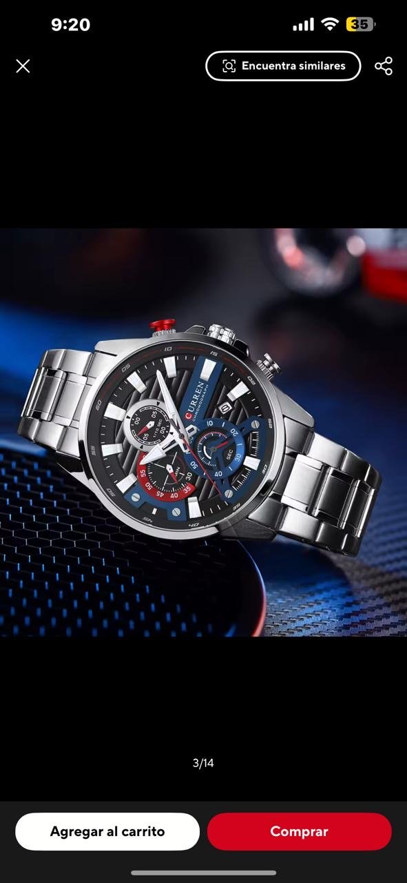 0f23db98-34be-4116-80db-004c09a4cb33 RELOJ CURREN // 8415 - Imagen 1