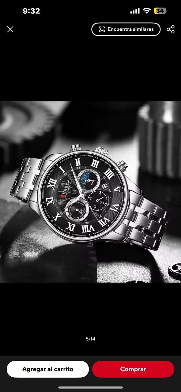 18e48b70-d7ed-4ccd-b916-2c0d9b8a679c RELOJ CURREN // 8427 - Imagen 1