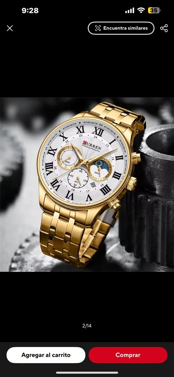 2fa0b193-6616-42c1-bdc4-118d75e80f6d RELOJ CURREN // 8427 - Imagen 1