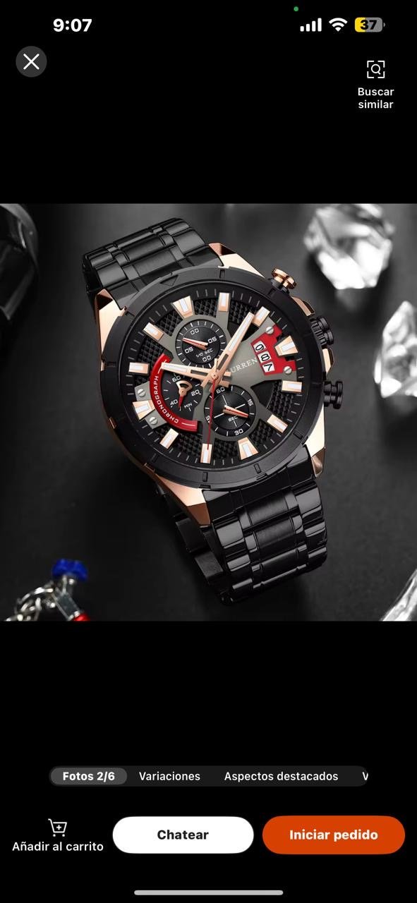 a95d121d-a318-49ac-85a3-38f7c5381130 RELOJ CURREN // 8401 - Imagen 1